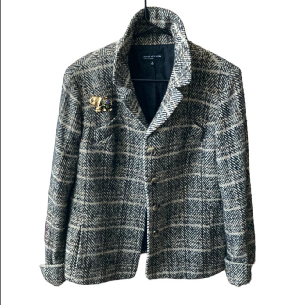 Jones New York Collection Short Blazer Jacket Sz 14